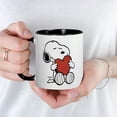 thumbnail image 3 of CafePress - Snoopy On Heart Mugs - 11 oz Ceramic Mug - Novelty Coffee Tea Cup, 3 of 3
