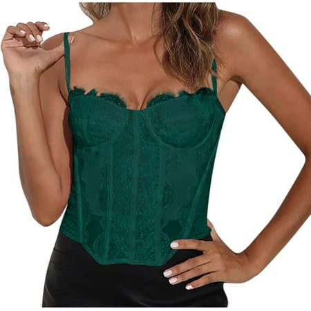 Seasonal Savings Women s Solid Color Lace Suspender Bra with Wrapped Chest Waist Backless Design Transparent Mesh and Zipper Closure for S_ex_y Comfort Festive Sales|Nylon Spandex Green