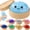 Blue, variant on Dumpling Squishy Mystery Box Squeeze Toy, Easter Squishy Dumpling Fidget Toy, Stress Relief Balls Sensory Toy (Purple)