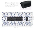 thumbnail image 2 of Hirioo blue Snowflake Prints for Mouse Pad ,Anti-Slip Base, Durable Stitched Edges, Perfect for Gaming, Office, and Home Use,16x35.5in, 2 of 9