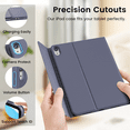 thumbnail image 6 of KVTVOU Keyboard Case for iPad A16 11 inch 2025 / 10th Generation 10.9 inch 2022, Detachable Wireless Keyboard Cover with Pencil Holder for iPad 11/10th Gen, Purple, 6 of 9