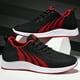 thumbnail image 1 of Tenis Zapatos Hombre Mocasines casuales Acolchados con cordones Planos para deportes al aire libre (44 ) Negro Rojo Likrtyny Tenis De Mujer Tenis De Hombre, 1 of 9