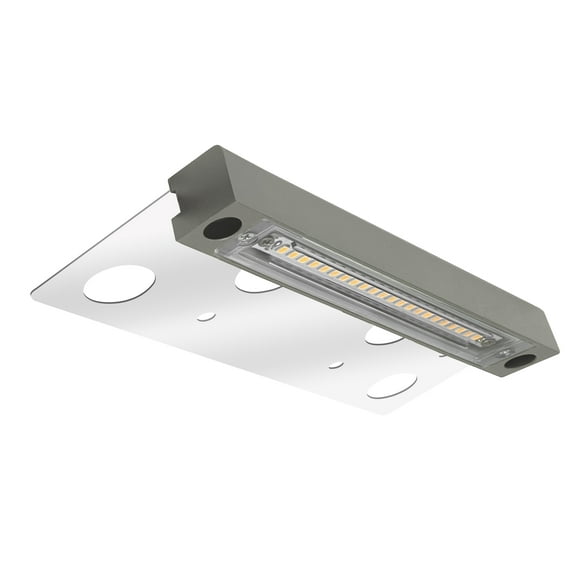 GKOplus Hardscape Light, Paver Wall Light, 6.8 Inches Step Lighting, Integrated 4W 2700K LED Light Source, Solid Powder Coated Die-cast Aluminum Housing, 12V AC/DC, Gray, UL Listed