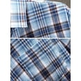 thumbnail image 3 of Zaful Classic Plaid Shirt for Men Plaid Print Pocket Button Down Shirt Blue XS, 3 of 3