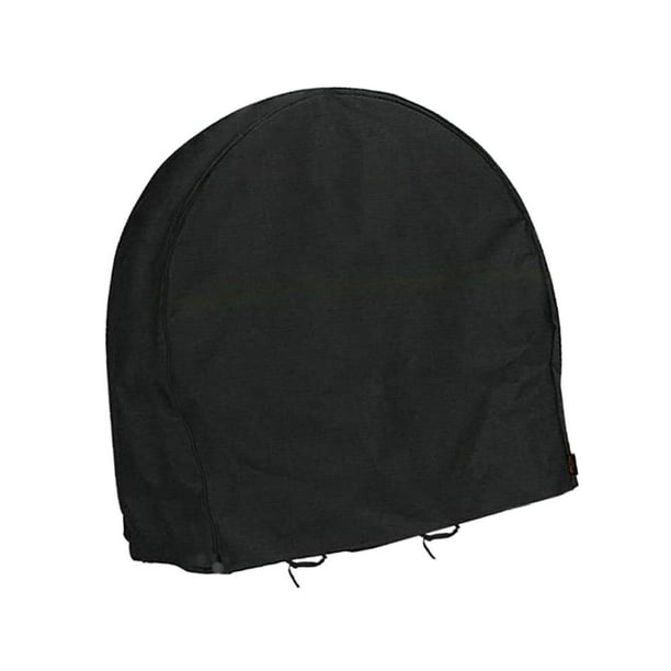 Cubierta para soporte de aro de troncos, resistente a la intemperie, cubierta protectora para soporte de almacenamiento 24 pulgadas