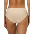 thumbnail image 3 of INSPIRE CHIC Panties for Women Unlined Comfortable Underwear No Show Elastic Waist Brief M Beige, 3 of 4