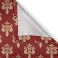 thumbnail image 4 of Ambesonne Fleur De Lis Valance Pack of 2, Vintage Swirling Deco, 42"X18", Peach and Vermilion, 4 of 5