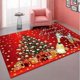 thumbnail image 5 of Alfombra navideña de estilo europeo y americano para sala de estar, alfombra roja, decoración festiva para el hogar, alfombra antideslizante navideña., 5 of 5