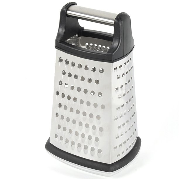 GORWARE Stainless Steel Box Grater with Soft Grip Cheese Grater Box 4