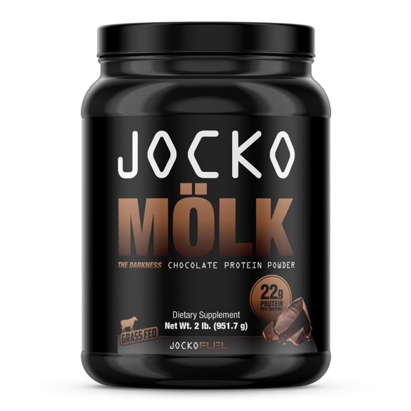 Jocko MÓ§lk Protein Powder, The Darkness Chocolate, 22g Protein, 2 lb.