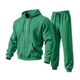 thumbnail image 2 of TOMVIGX Mens Track Suits 2 Piece Set Solid Zip up Hoodie & Drawstring Joggers Trendy Casual Athletic Sweatsuit Outfits, 2 of 6