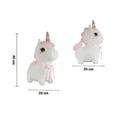 thumbnail image 2 of Unicornio De Peluche Rosa Tierno Importadora La Merced Felpa Suave, 2 of 4