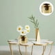 thumbnail image 1 of Florero Moderno, de Cerámica Electrochapada, Elegante Arte, Lujo, Impermeable, Borde Dorado para Decoración para hogar, Cocina Interior Los 6.5x11.5x8.5cm perfecl Jarrón de ceramica, 1 of 7