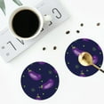 thumbnail image 5 of Disketp Eggplant Funny Coasters,6 Pcs Leather Coasters With Holder, Perfect Housewarming Hostess Gifts,Protect Furniture From Water Marks Scratch And Damage, 5 of 9