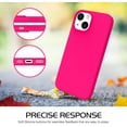 thumbnail image 2 of for iPhone 14 Case Liquid Silicone Soft Gel Rubber Microfiber Lining Cushion Cover Shockproof Protective Phone Case for iPhone 14 (6.1 inch)-Hot Pink, 2 of 17