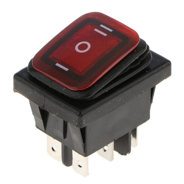 Interruptor Cola 6 Pines 3 Posiciones Miniinterruptor Rojo