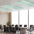 thumbnail image 3 of 3 Pack Green Ombre Striped Fluorescent Light Covers for Ceiling Lights Modern Abstract Art Magnetic Ceiling Light Covers Overhead Light Filters for Office Classroom Home, 3 of 9