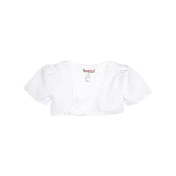 "Pearly Trim" Satin Bolero (Sizes 6 - 18)