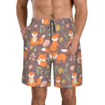 thumbnail image 1 of Fotbe Cute Little Fox Trajes de Baño Estampados para Hombre, Shorts de Verano de Secado Rápido, Ropa de Playa, Bañadores-Large, 1 of 6