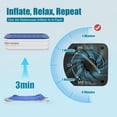 thumbnail image 4 of Colchón inflable Xsleep Twin con bomba integrada de 40 cm de altura, azul y blanco, 4 of 7