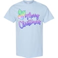 thumbnail image 3 of Inktastic Merry Christmas in Pastel Colors T-Shirt, 3 of 5