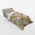 thumbnail image 2 of Ambesonne Summer Bedding Set 3 Pcs, Nature Apple Tree Flower, Twin, Red White Green, 2 of 2