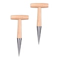 thumbnail image 4 of 2pcs Garden Planting Tools Wooden Hand Dibbers Soil Digger Hole Punchers, 4 of 7