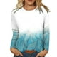 thumbnail image 1 of Tops de Otoño Para Mujer, Camisas de Manga Larga, Cuello Redondo, Estampado Floral, Túnica Holgada Odeerbi ODB178815, 1 of 5