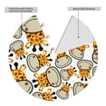 thumbnail image 4 of Kll 36" Christmas Tree Skirt Giraffes Head ,Cartoon Giraffes Xmas Tree Skirts Mat For New Year Xmas Holiday Party Indoor Outdoor Home Decoration, 4 of 9