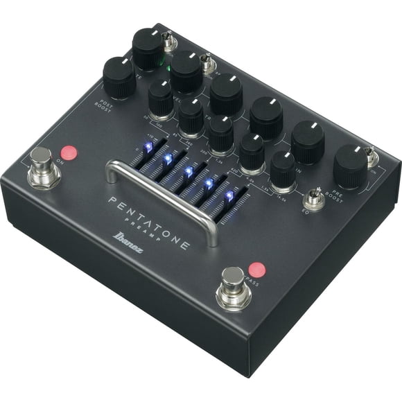 Preamp de Guitarra IBANEZ Negro con 5 Bandas Paramétricas EQ y Post Boost