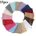 thumbnail image 2 of Coofit 15PCS Cordon Pochette Multi-Usage Toile de Jute Bonbons Sac Cadeau Sac Partie Faveur Pochette, 2 of 10