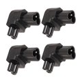 thumbnail image 1 of 4pcs IEC320 C6 to IEC320 C5 Plug and Play C6 to C5 90 Degree Right Angle Power Adapter for Server UPS PDU, 1 of 4