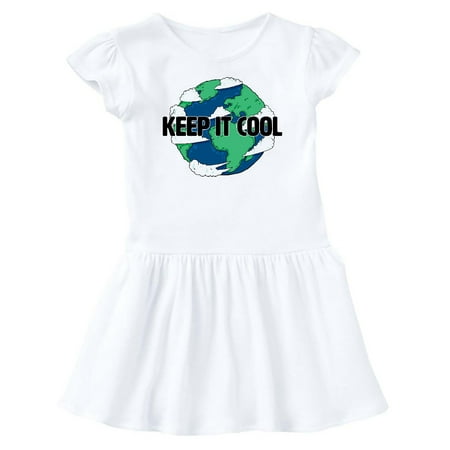 

Inktastic Keep It Cool with Cartoon Earth Gift Baby Girl Dress