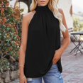 thumbnail image 6 of sebulube Women Summer Solid Color Sleeveless Top Casual Pullover Vest, 6 of 6