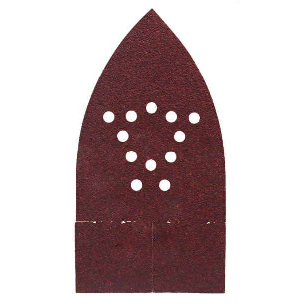 Gator Aluminum Oxide Hook and Loop Mouse Detail Sanding Sheets, 60Grit, 5Pack, 375225