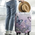 thumbnail image 2 of Purple Butterfly Flower Butterfly Pattern Luggage Cover Fashion Suitcase Cover Baggage Covers Fit 25-28 Inch Luggage (Go Travel), 2 of 5