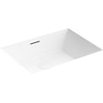 thumbnail image 2 of Kohler K-21058 Brazn 21-5/16" Rectangular Vitreous China Undermount Bathroom Sink - White, 2 of 2