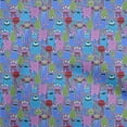 thumbnail image 1 of oneOone Georgette Viscose Medium Blue Fabric Abstracts Dress Material Fabric Print Fabric By The Yard 42 Inch Wide, 1 of 5