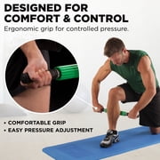 THERABAND Roller Massager+, 19-21 Retractable Muscle Massage Stick for Full-Body Use, Deep Tissue & Trigger Point Self-Massage, Portable Handheld Fascia Release Tool for Runners, Athletes