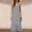 Gray, variant on FengLS Women's Summer Maxi Dress 2026 Sleeveless V-Neck Casual Wide Hem Beach Dress Travel Vacation Sling Mid-Length Dress