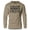 Khaki, variant on Lift in Peace Lightweight Long Sleeve Hooded T-Shirt for Men – Funny Gym Hoodie, Workout Shirt for Bodybuilders & Lifters