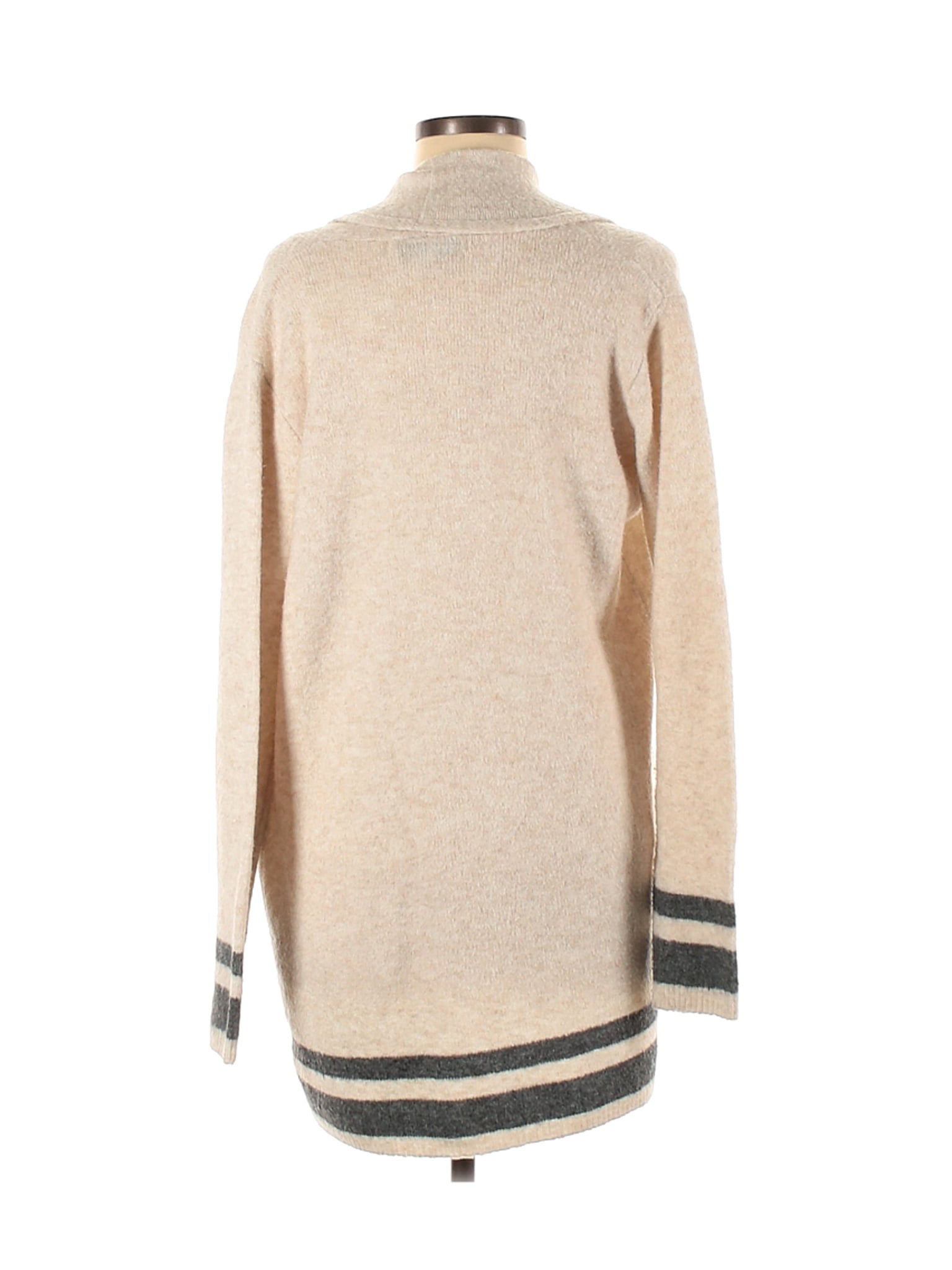 cupcakes and cashmere Womens Hank Striped Shawl Collar Cardigan 