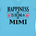 thumbnail image 4 of Inktastic Happiness is Being a Mimi with Butterflies Women's V-Neck T-Shirt, 4 of 5