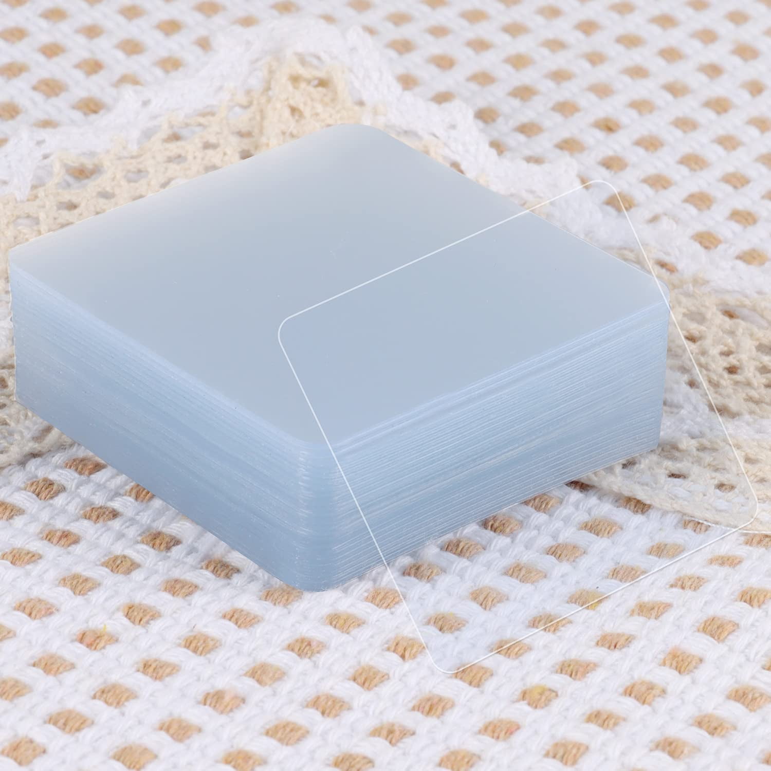 10 Pcs Square Double Sided Tape, Washable Non-Marking Clear Nano Tape for Classroom DIY Craft, Home Office Rug, 10PCS