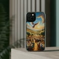 thumbnail image 3 of DistinctInk Hybrid (Acrylic / TPU) Clear Slim Fit Case for Apple iPhone 12 (6.1" Screen) - "Harmony Blossoms in Ancient Palestinian Landscape", 3 of 8