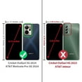 thumbnail image 2 of for Cricket Outlast 5G 2024 Case, AT&T Motivate Pro 5G with [Built-in Screen Protector], [9FT Military Grade Drop Tested] Full-Body Protective Shockproof Bumper Case (Glitter Pink/Aqua), 2 of 5