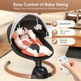 thumbnail image 5 of Babyeap Baby Swing for Infants,Bluetooth Control 5-point Harness Newborn Swing,5 Sway Speed,10 Lullabies(Black), 5 of 11