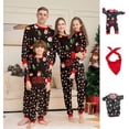 thumbnail image 2 of Conjunto de pijama con estampado navideño para padres e hijos, Top de manga larga con cuello redondo y pantalones con cintura elástica, ropa de dormir y ropa de estar por casa xuanjing unisex, 2 of 2