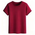 thumbnail image 5 of IhhxPro Men's Short Sleeve Summer Tee Breathable Basic Solid T-Shirt Casual Athletic Fit Lightweight Cotton Everyday Wear XXS-2XL, 5 of 8