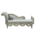thumbnail image 2 of ACME Sandoval Bench, Beige Synthetic Leather & Champagne Finish, 2 of 5